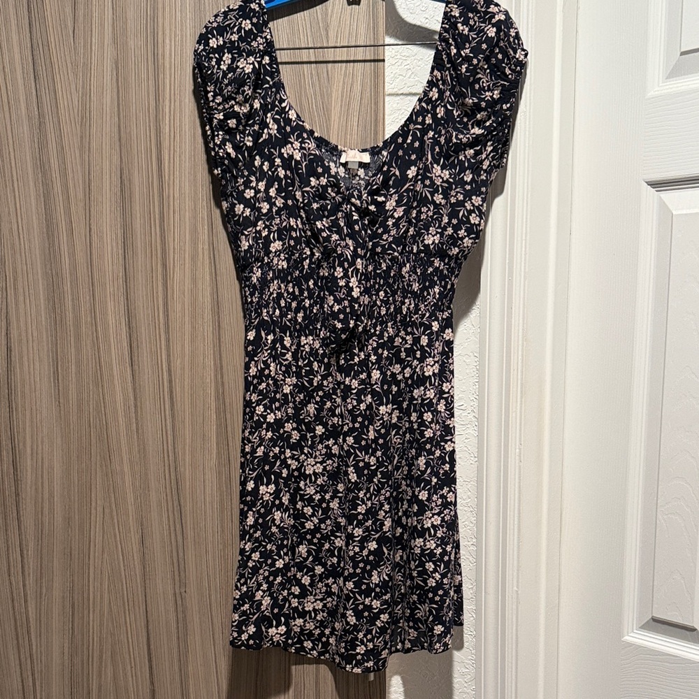 Floral Scoop-Neck Women's Dress